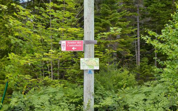 Sentiers National pédestre des Contreforts accessible à pied du chalet vacances de La Montagne Chalets Booking Saint-Côme