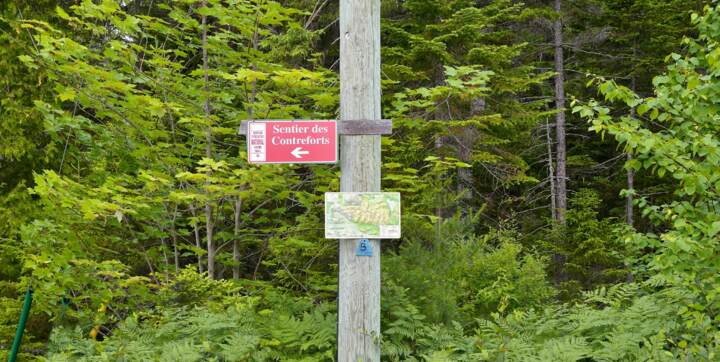 Sentiers National pédestre des Contreforts accessible à pied du chalet vacances de La Montagne Chalets Booking Saint-Côme