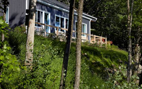 Chalet en location vue Estrie accessible aux personnes à mobilité réduite