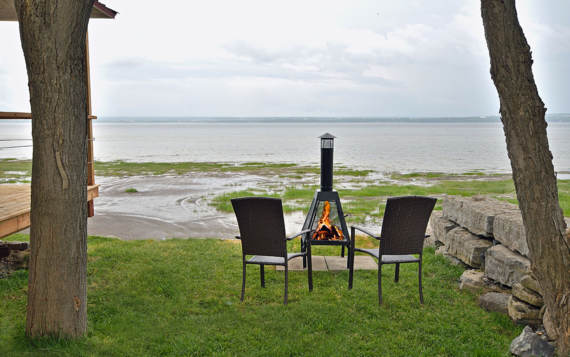 Feu extérieur chalet de vacances Littoral