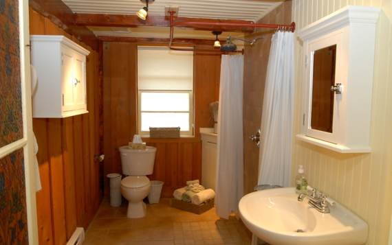 Salle de bain louer un chalet Gros Pin