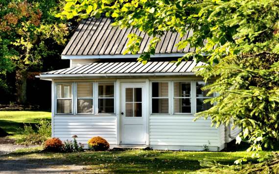 Entrée chalet à louer région de québec Villageoise