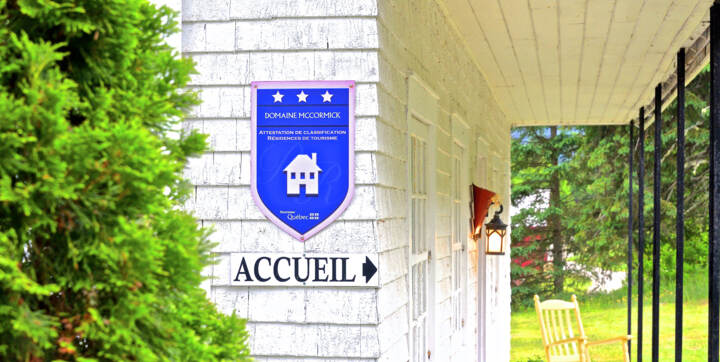 Accueil Domaine McCormick chalet vacances La Bellevue Chalets Booking Mauricie