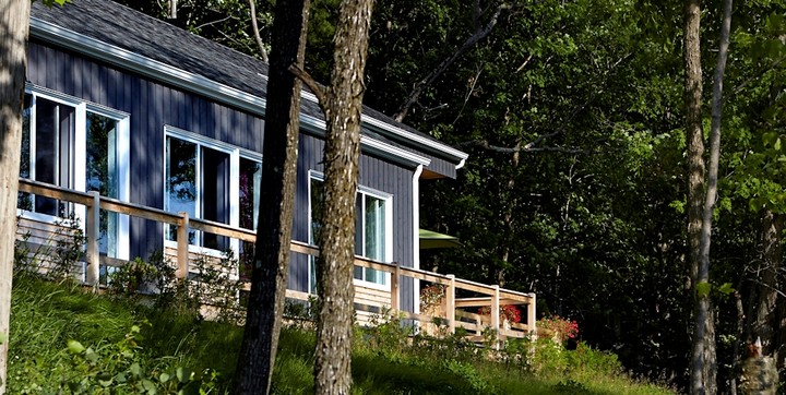 Chalet en location vue Estrie accessible aux personnes à mobilité réduite