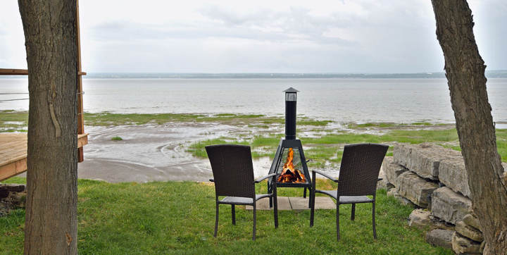 Feu extérieur chalet de vacances Littoral